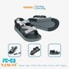 Sandal Nữ Facota 3 quai chéo đế trơn - quai hậu tháo rời
