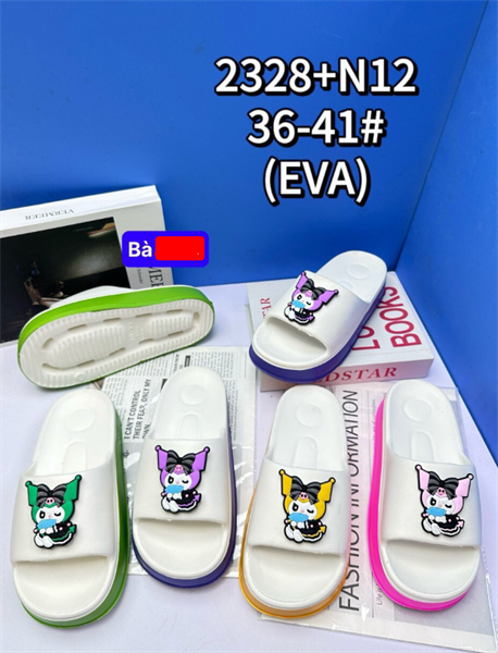DÉP SIÊU NHẸ NỮ KB 2328-N12 GẤU ÁO XANH 489