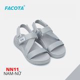  Sandal Nam Facota 3 quai chéo đế trơn - quai hậu tháo rời 