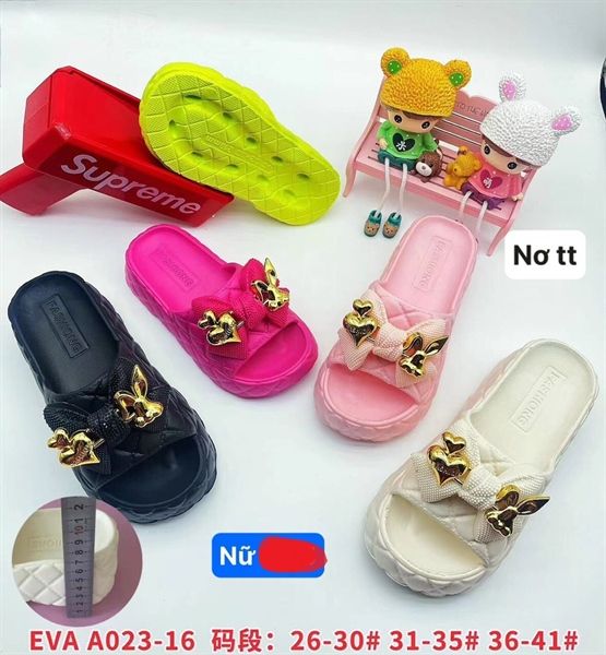  DÉP SIÊU NHẸ NỮ KB 023 NỮ NƠ THỎ TIM 098 