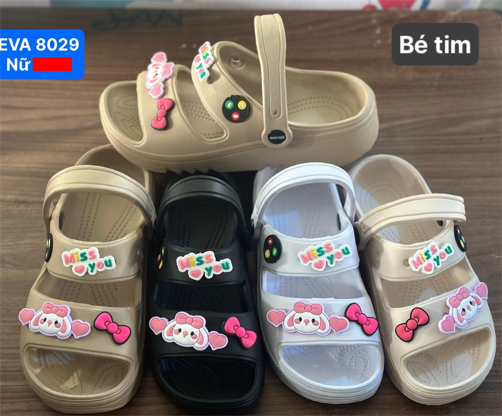  SANDAN SIÊU NHẸ NỮ KB 8029 BÉ TIM 098 