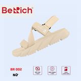  Sandal Nữ BeRich 3 quai chéo đế trơn - quai hậu tháo rời 