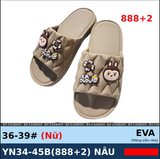  DÉP SIÊU NHẸ NỮ KB 888-2 LABUBU TRÀ SỮA 317 