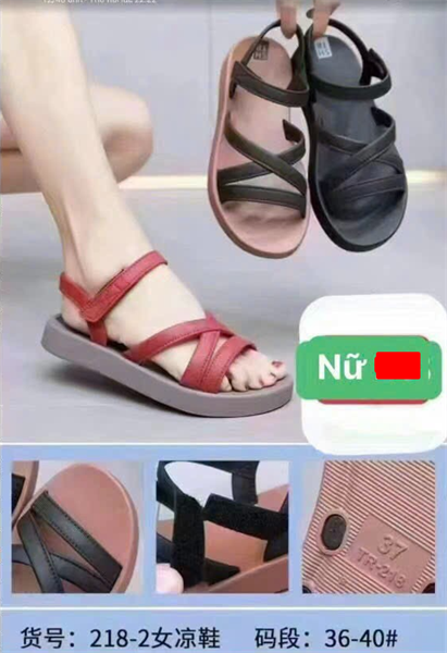  SANDAN NHỰA NỮ KB 218-2 TRƠN 489 