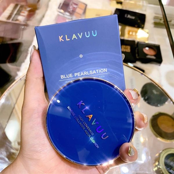 Phấn Nước Klavuu Urban Blue Sation High Coverage 12g (Da Khô) (12/2027)