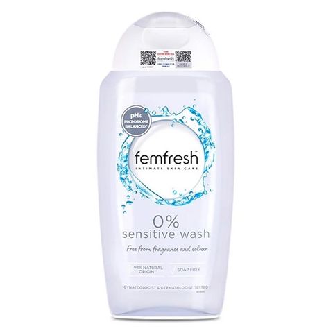 #Xám - Dung Dịch Vệ Sinh Femfresh *0% Sensitive Intimate* 250ml (Da Nhạy Cảm)(3/2026)