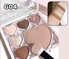 Bảng Phấn Mắt Má 6 Ô Gogo Tales Sweetish Trái Tim 12G (14/12/2027)