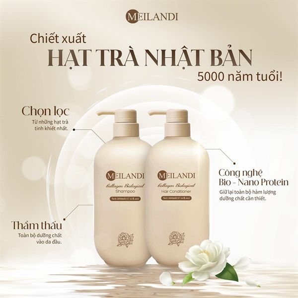 Dầu Gội Meilandi Collagen Biological 500ml