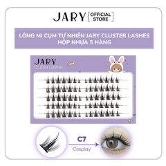 LÔNG MI CỤM TỰ NHIÊN JARY CLUSTER LASHES HỘP NHỰA 5 HÀNG