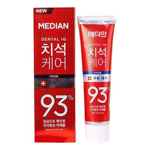 #ĐỎ - KEM ĐÁNH RĂNG MEDIAN HÀN QUỐC 93% 120G ( 08/2026 )