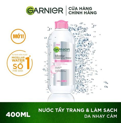#HỒNG NHẠT - TẨY TRANG GARNIER 400ML (10/2026)