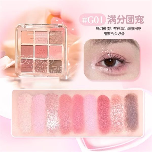 Phấn Mắt Gogo Tales 9 Ô Lovely Dream Diary Eyeshadow Palette (17/2/2028)