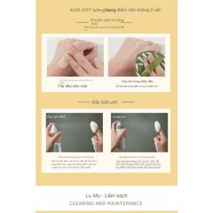 Mút Trang Điểm Cotton Amortals Kèm Hộp Cao Cấp