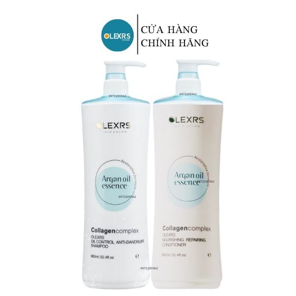[Bản Xanh] Dầu gội Gội Olexrs + Hair Salon Argan Oil Essence Collagen