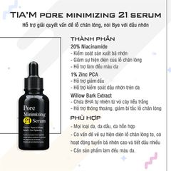 [Đen] Serum TIAM Pore Minimizing 21 40ml (XT)