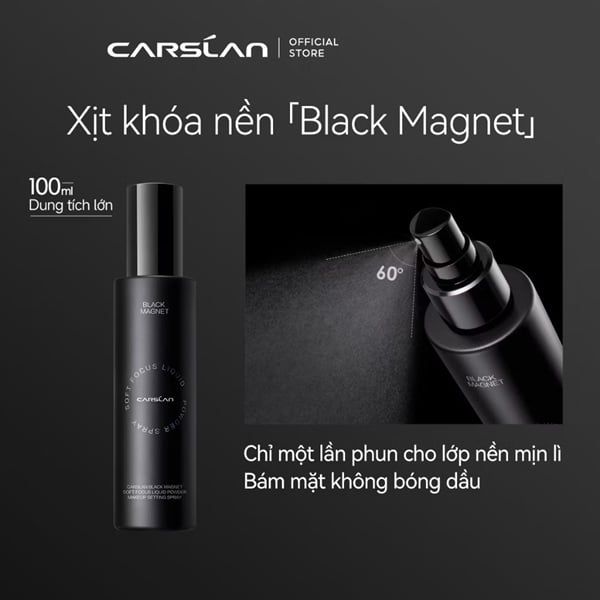 Xịt Khoá Nền Makeup Carslan Feathery Light-Mist 100ML (2/6/2027)