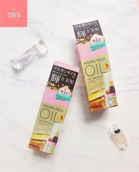 #Hồng - Dầu Dưỡng Tóc Argan Rich Lucido - L 60ml