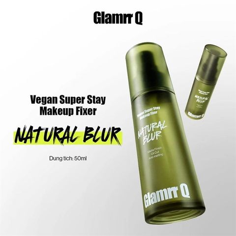 [NK]Xịt Khóa Nền Glamrr Q Vegan Super Stay Makeup Fixer 50ml