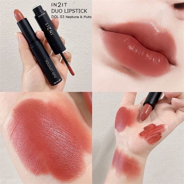 Son Lì 2 Đầu IN2IT Duo Lipstick Malaysia (08/2025)
