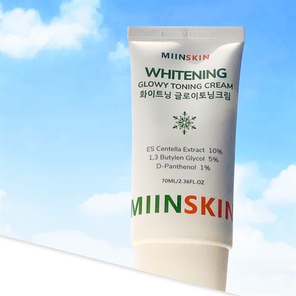 Kem Dưỡng Nâng Tone Miinskin Whitening Glowy Toning Cream 70ml