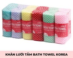 Khăn Lưới Chà Tắm Bath Towel Hàn Quốc 29cm x 95cm
