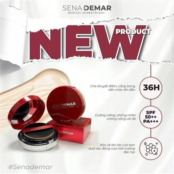 Phấn Nước Senademar Be Glow Spf 50+, PA+++ (21/11/2027)