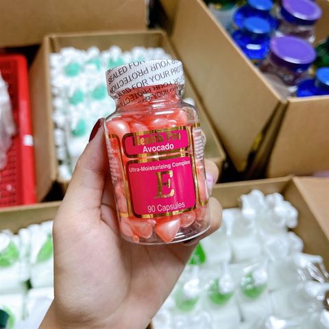 #Avocado Viên Nang Dưỡng Da Vitamin E Health Pro Mỹ 90 Viên