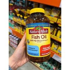 Viên Uống Dầu Cá Omega 3 Nature Made Fish Oil 1200MG - 300 Viên (8/2027)