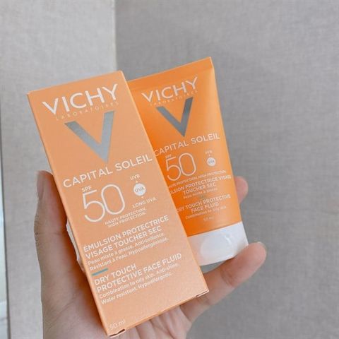 #Da Dầu - [New 2023] Kem Chống Nắng Vichy Capital Soleil Spf 50+ 50ml