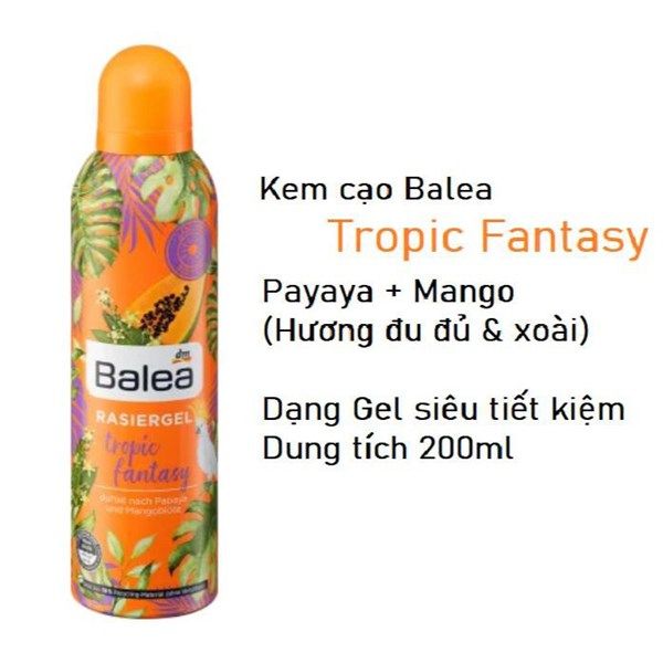 Gel Tẩy Lông Balea Rasier (Da Nhạy Cảm Và Vùng Bikini)