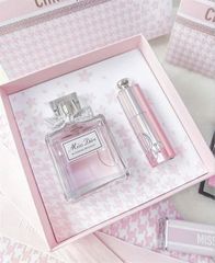 Set Nước hoa Miss Dior Blooming Bouquet EDT + Son Dưỡng Dior Addict Lip Glow ( 50ml + 3.2G)