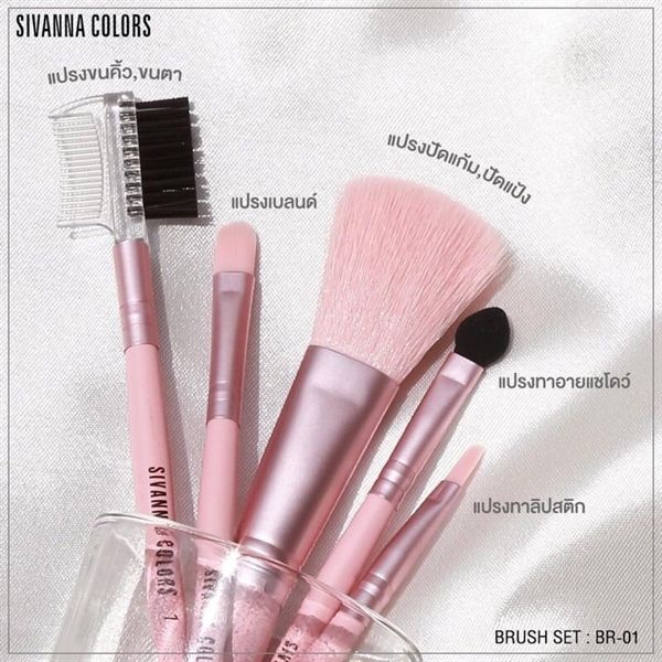 Bộ 5 Cọ Trang Điểm Sivanna Colors BR-01