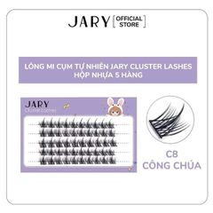 LÔNG MI CỤM TỰ NHIÊN JARY CLUSTER LASHES HỘP NHỰA 5 HÀNG (8/2027) #C8