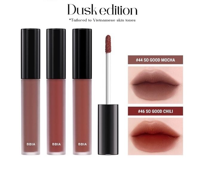 SON KEM LÌ BBIA LAST VELVET LIP TINT 5G (1/2026)
