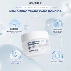 Kem Dưỡng Trắng Da Sur.Medic Super Glutathione 1000TM Enriched (12/1/2028)