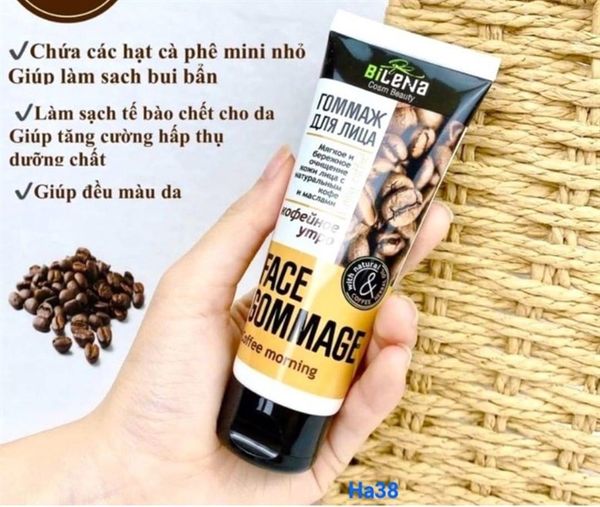 #Tuýp - Tẩy Tế Bào Chết Mặt Bilena Cà Phê 75g