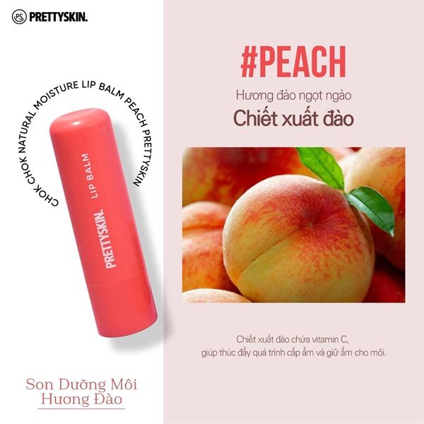 Son Dưỡng PrettySkin Chok Chok Natrral Lips Balm 4.5G (11/2026)