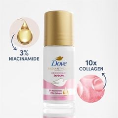 #Hồng-Lăn Khử Mùi Dove Radiant + Care 45ml