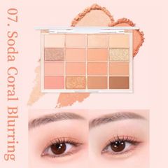 Bảng mắt Wakemake Soft Blurring Eye Palette 16 ô