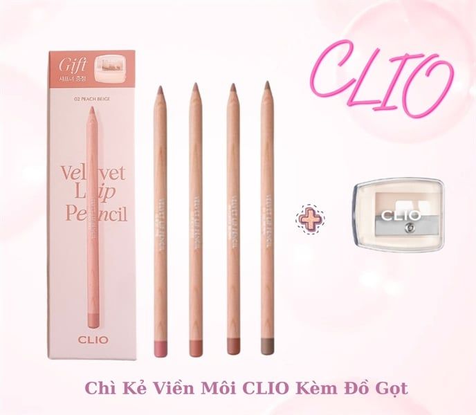 Chì Kẻ Viền Môi Clio Velvet Lip Pencil