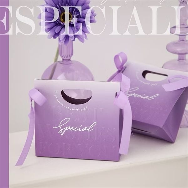Túi Giấy Đựng Quà Tặng Có Nơ Special (6x14x13cm)
