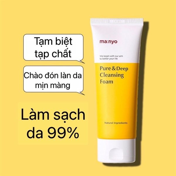 Sữa Rửa Mặt Sạch Sâu Manyo Pure&Deep Cleansing 120ml