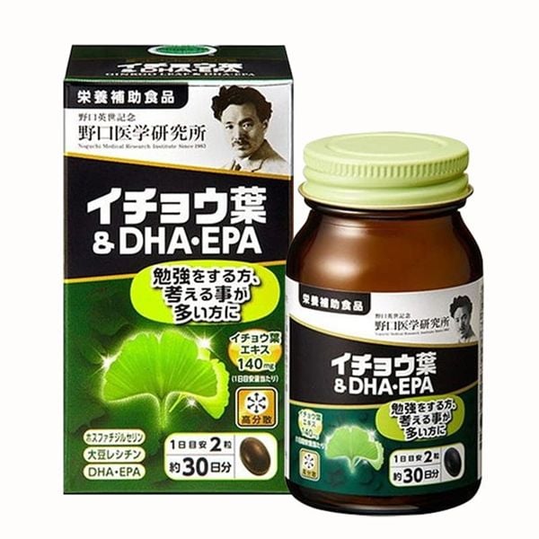 Viên Uống Bổ Não DHA EPA Ginkgo Noguchi 60 Viên Nhật Bản (XT) (04/2026)
