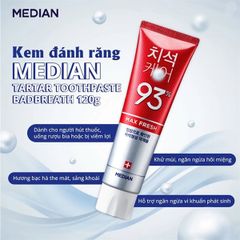 [Đỏ] - Kem Đánh Răng Median Dental IQ 93% Toothpaste 120g (08/2026 )
