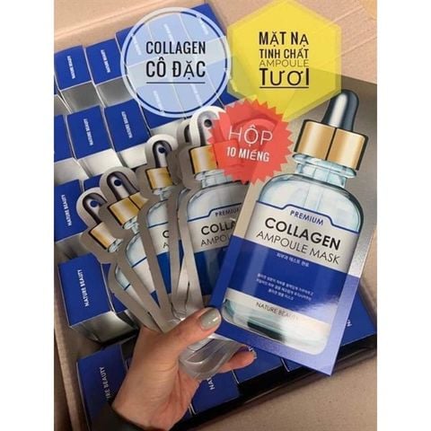 #COLLAGEN - MẶT NẠ NATURE BEAUTY TINH CHẤT AMPOULE TƯƠI TÁI TẠO DA