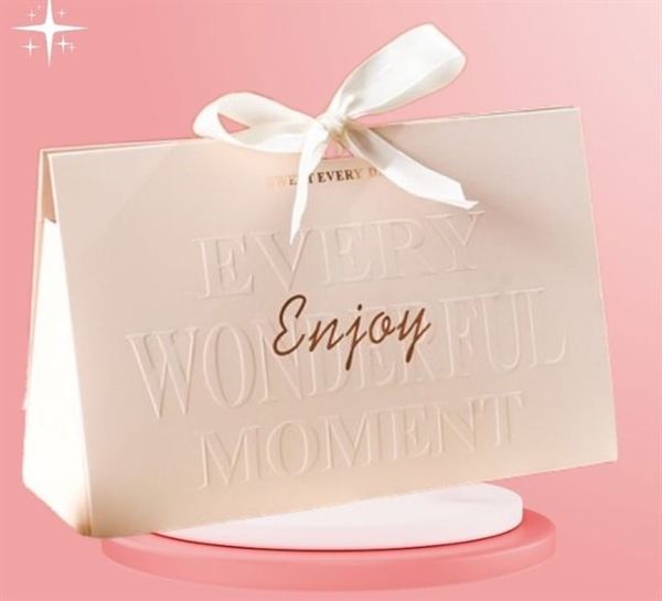 Túi Giấy Móc Gỗ Tam Giác Ngang Enjoy (22x7.5x14cm)