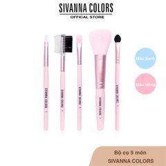 Bộ 5 Cọ Trang Điểm Sivanna Colors BR-01