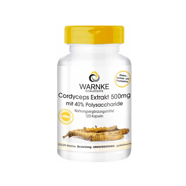 Viên Uống Đông Trùng Hạ Thảo Warnke 500mg Đức 120 Viên (03/2027)