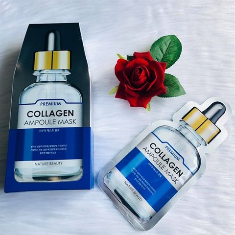 #COLLAGEN - MẶT NẠ NATURE BEAUTY TINH CHẤT AMPOULE TƯƠI TÁI TẠO DA