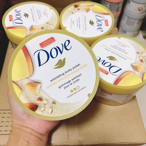 #CRUSHED ALMOND & MANGO - TẨY TẾ BÀO CHẾT BODY DOVE MỸ 298G(8/2025)